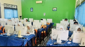 Pelaksanaan Simulasi TKA di SMPN 1 Blangpidie