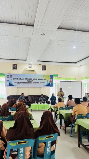 BIMBINGAN REMAJA USIA SEKOLAH (BRUS) KUA BLANGPIDIE &ldquo;Tumbuh Dulu, Cinta Nanti &mdash; Karena Masa Depanmu Lebih Berharga Dari Sekadar Terburu-buru&rdquo;